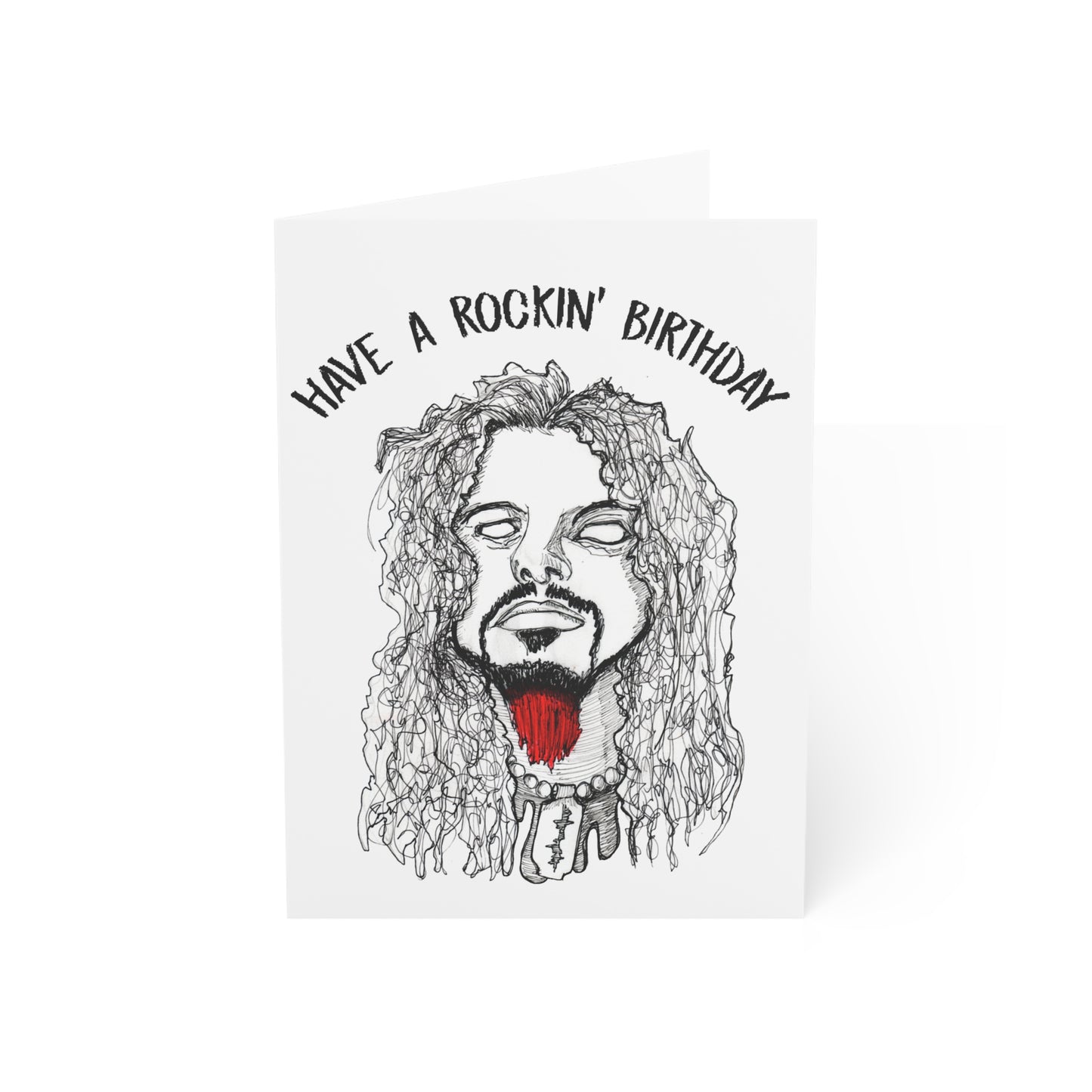 Metal Guitarist Birthday Card
