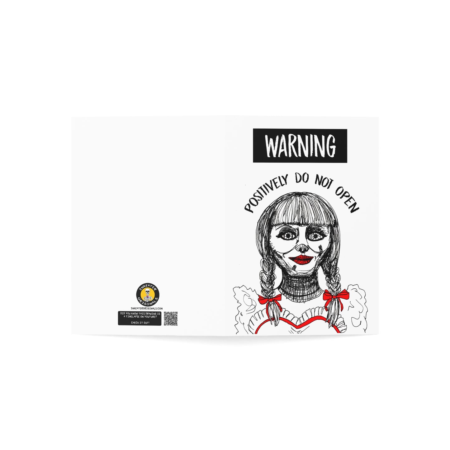 "Annabelle: Positively Do Not Open" Birthday Card