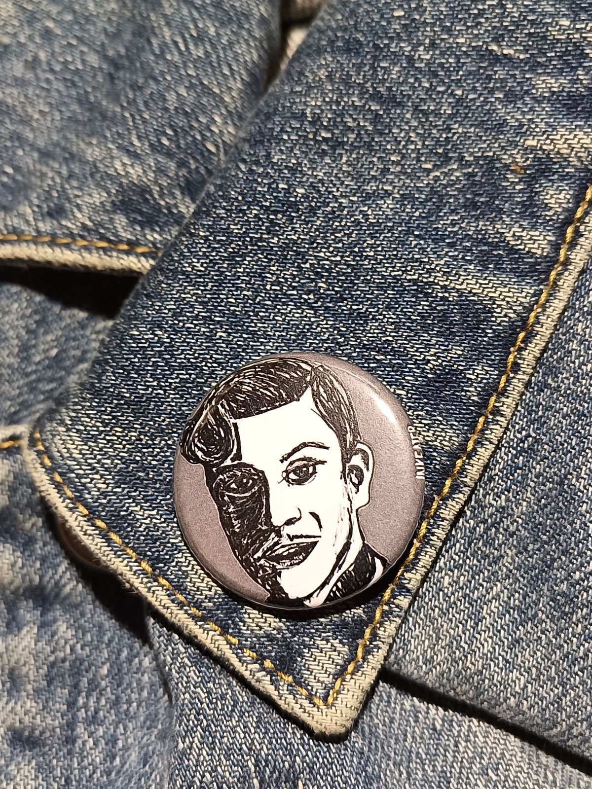 James Patrick March AHS Button – Spooky Fan Art Gift
