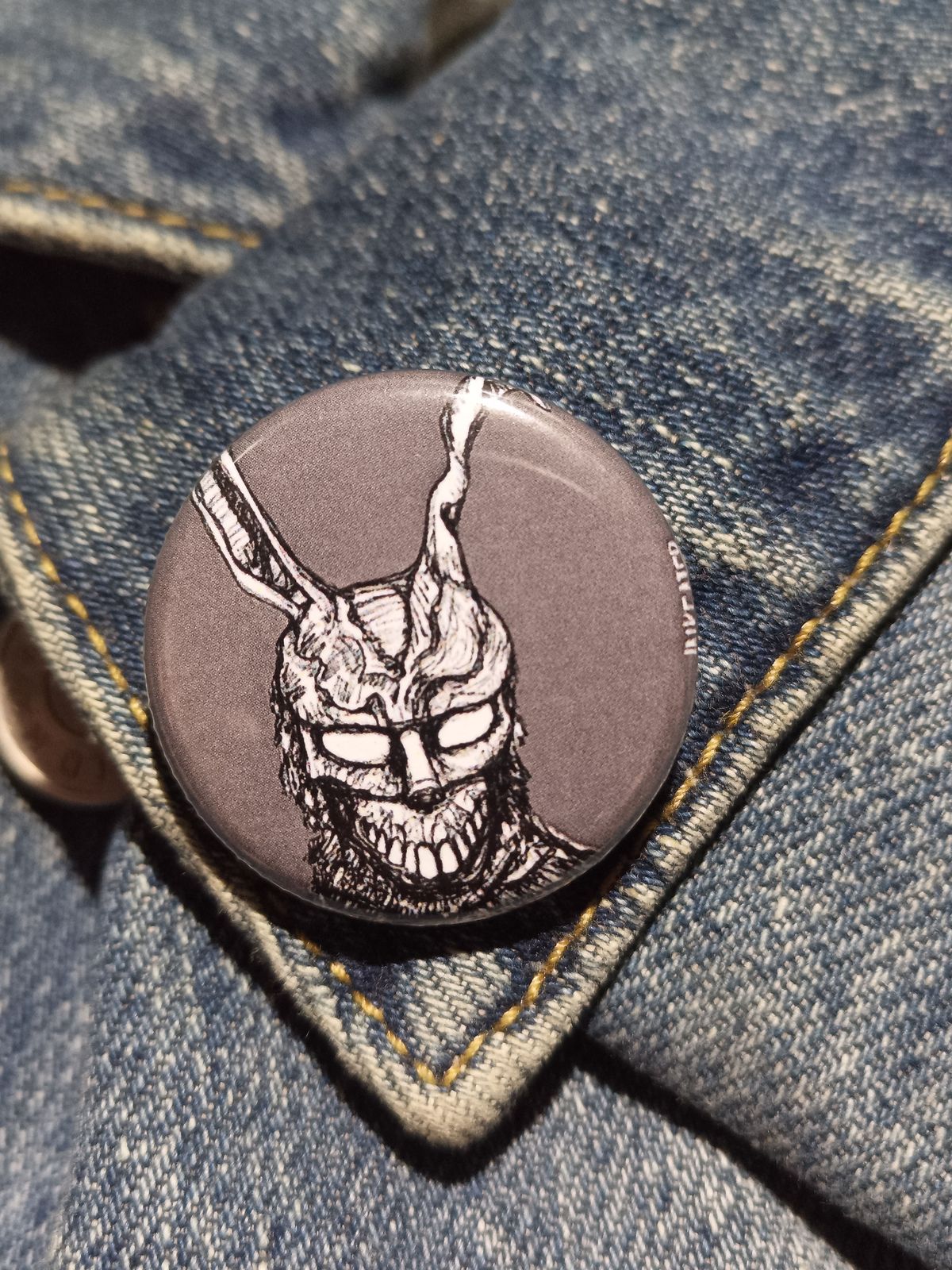 Frank the Rabbit Button – Donnie Darko Horror Movie Fan Gift