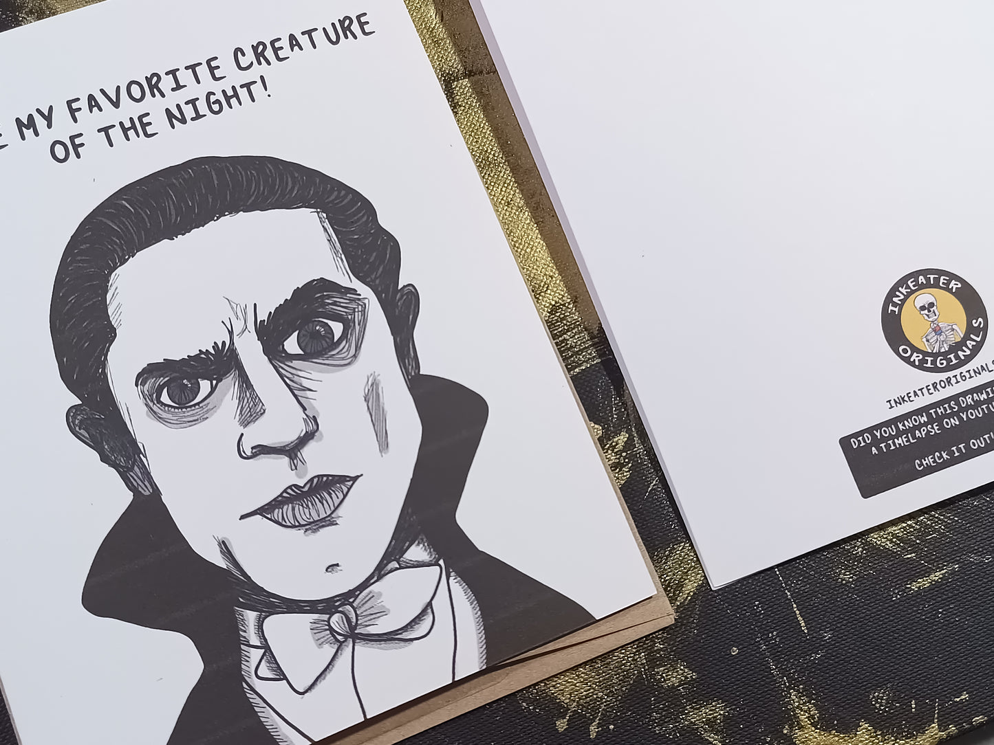 Bela Lugosi Card – “You’re My Favorite Creature of the Night” – Vampire Greeting Card