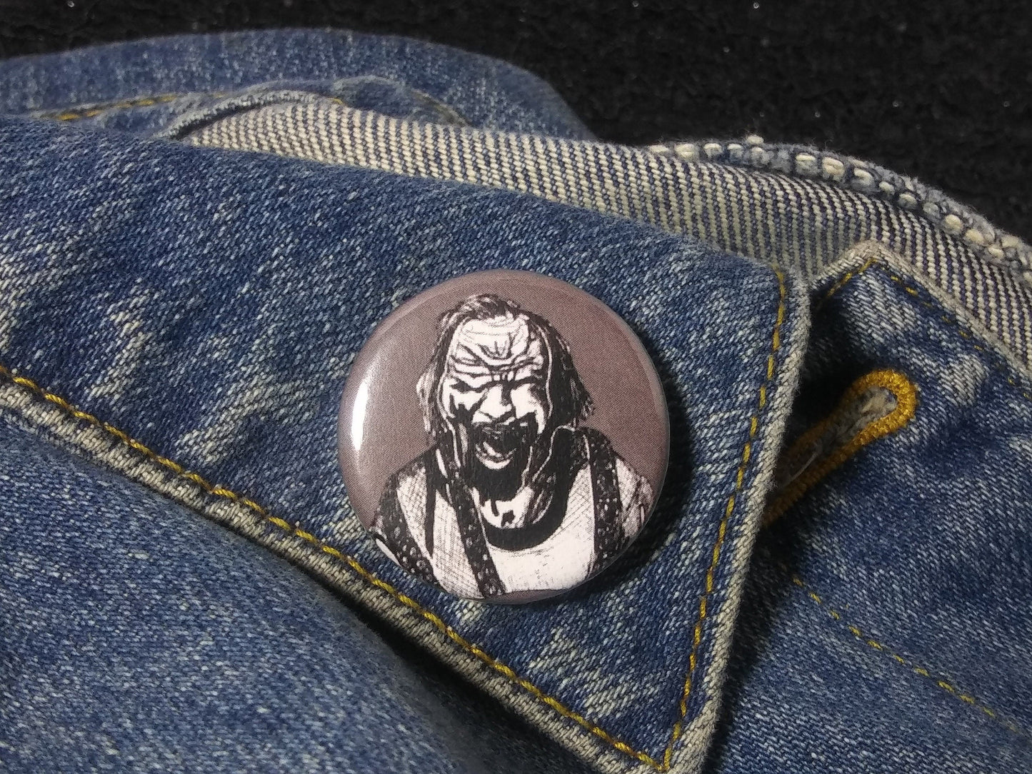Hills Have Eyes Pluto Pinback Button - Embrace the Horror!