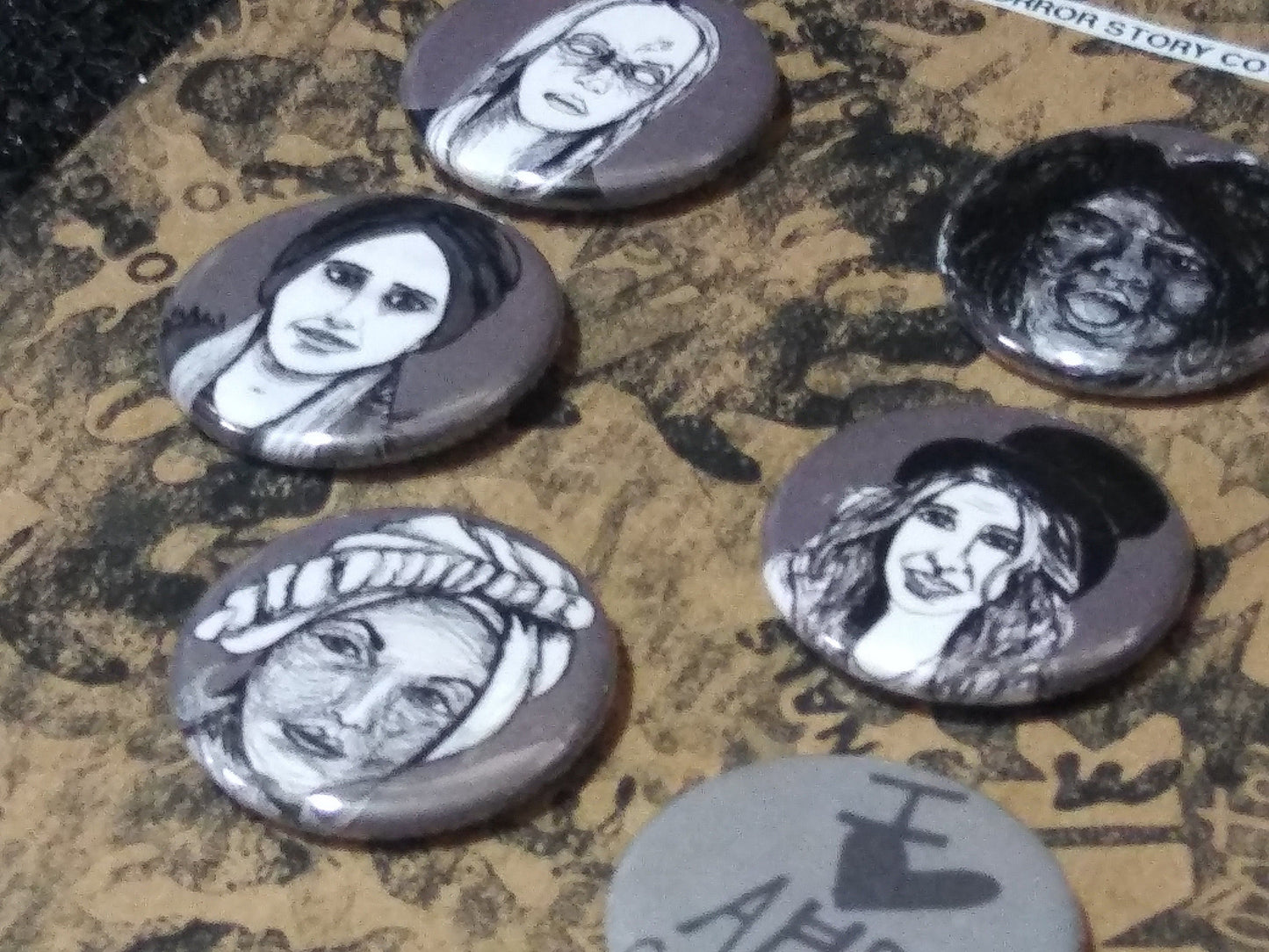 American Horror Story Coven Button Set - Wicked Gift for AHS Fans