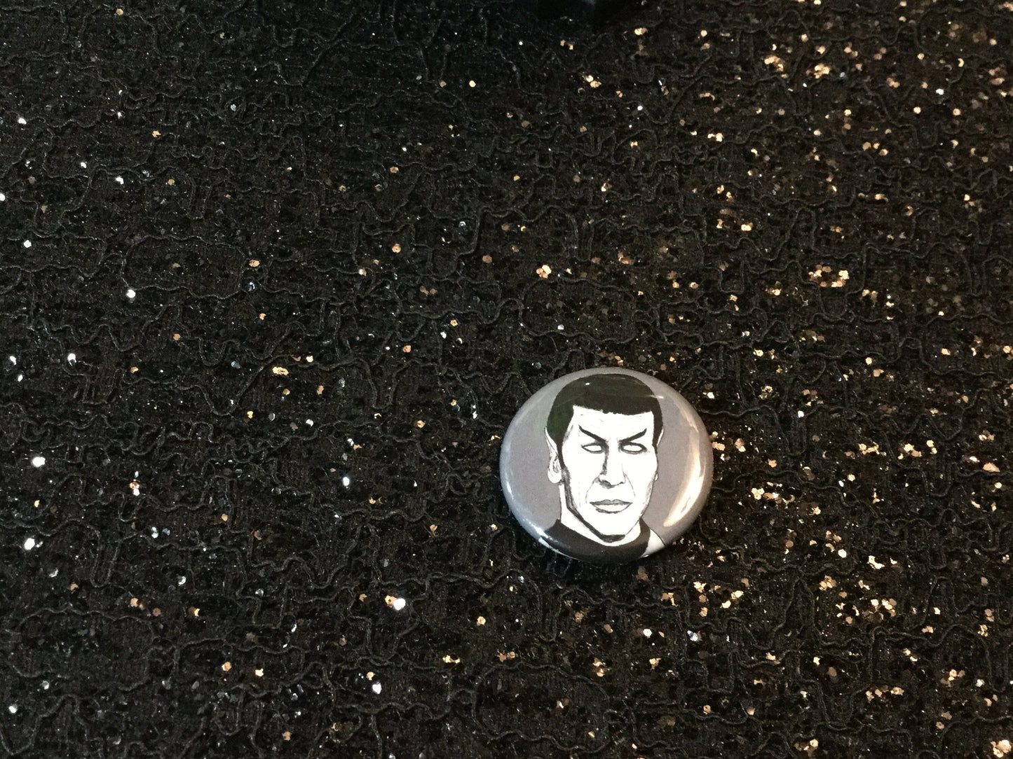 Spock Zombie Pinback Buttons - Quirky Horror Gifts!