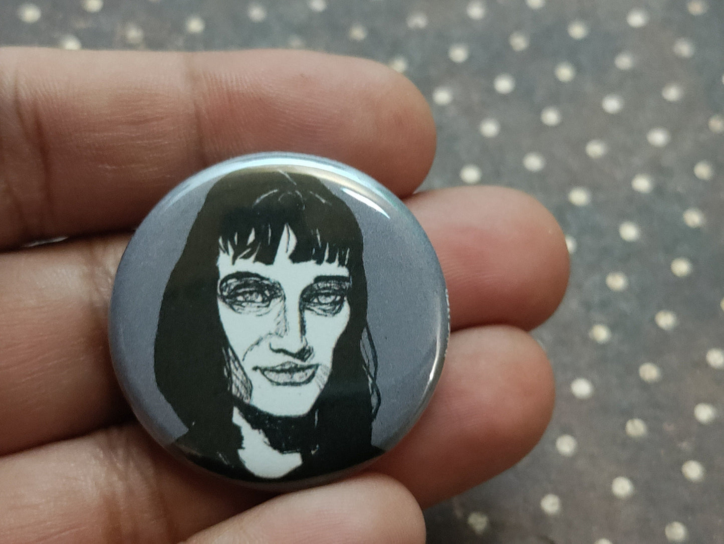 Mia Wallace Pulp Fiction Pinback Button - Iconic Horror Gift for Fans