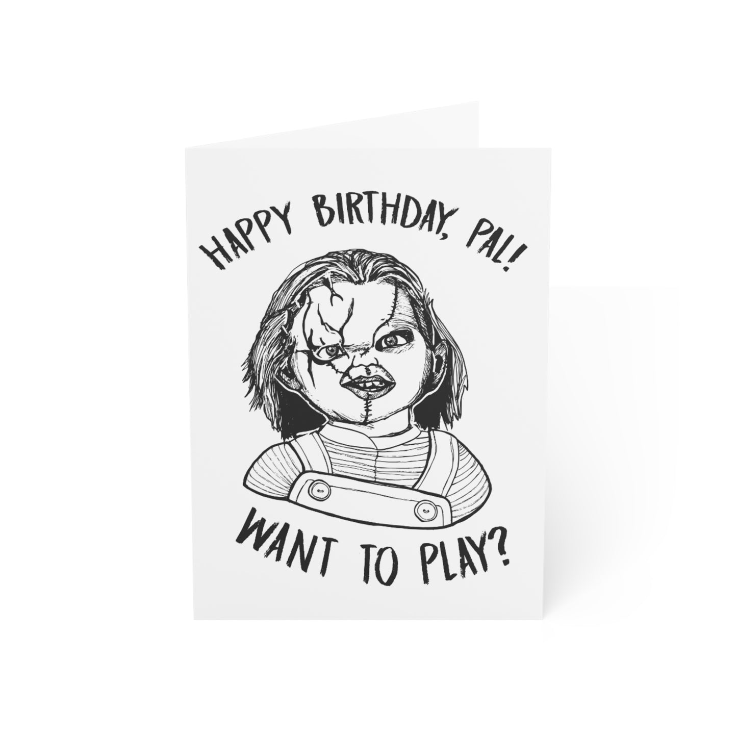 Spooky Birthday Card - Chucky Surprise
