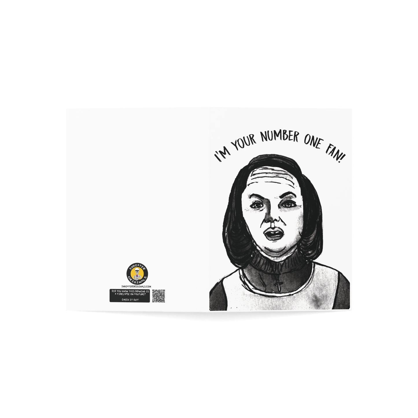 I'm your Number One Fan - Misery Ladies of Horror Love Card