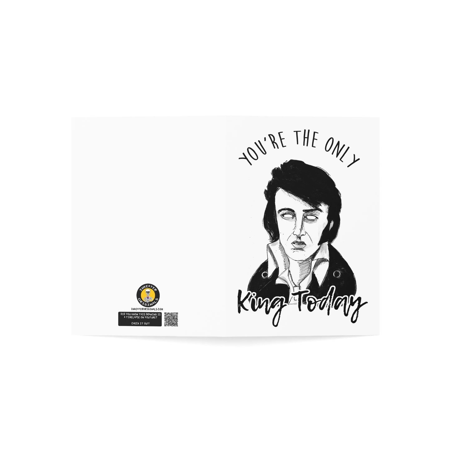 You're the Only King Today - Zombie Elvis Card
