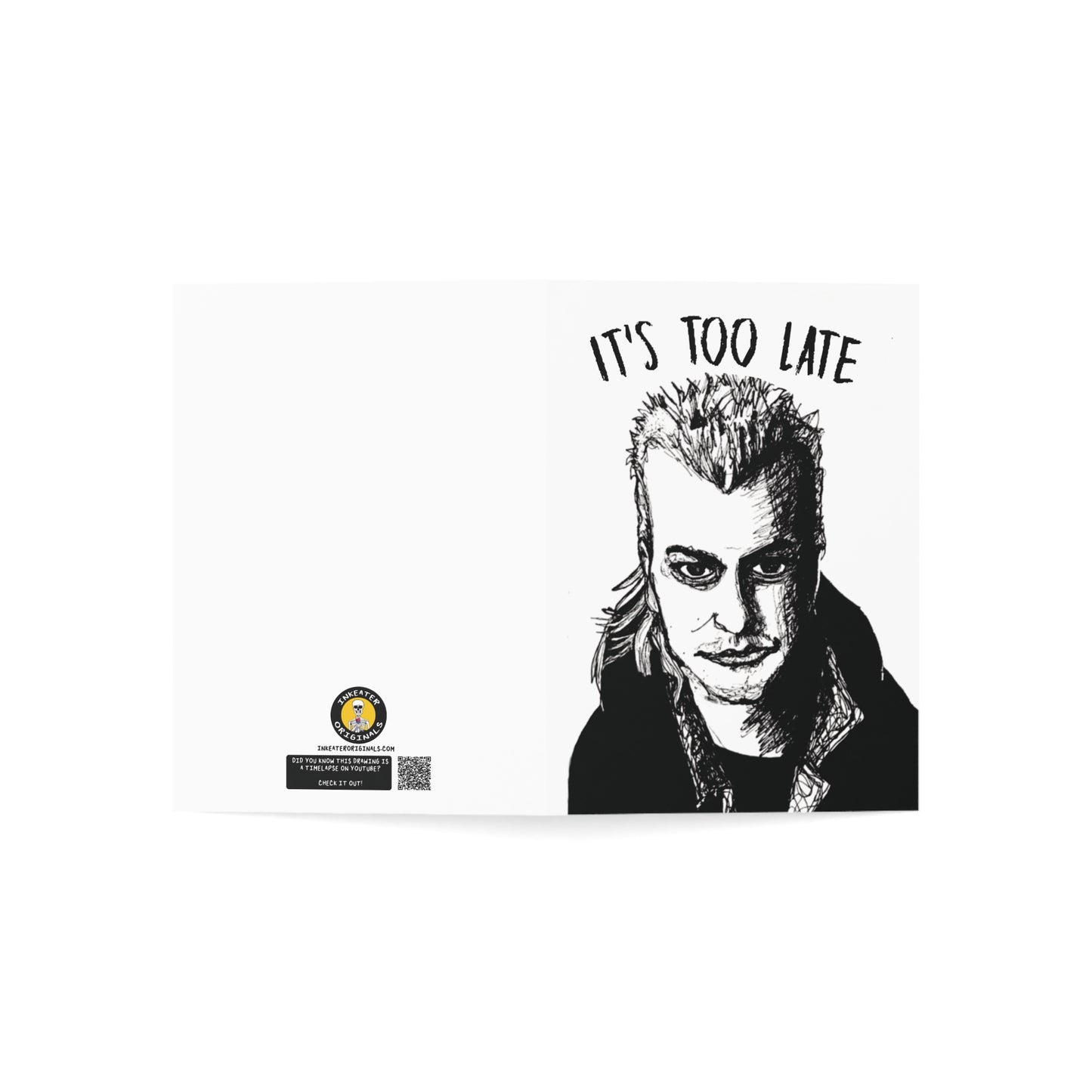 It's too late. Your blood is in my veins - David Lost Boys Gothic Vampire Art Card