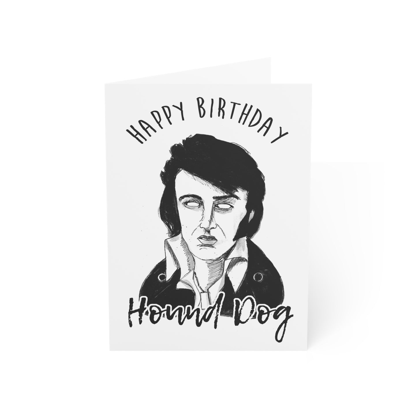 Elvis Zombie Birthday Wishes: Happy Hound Dog!