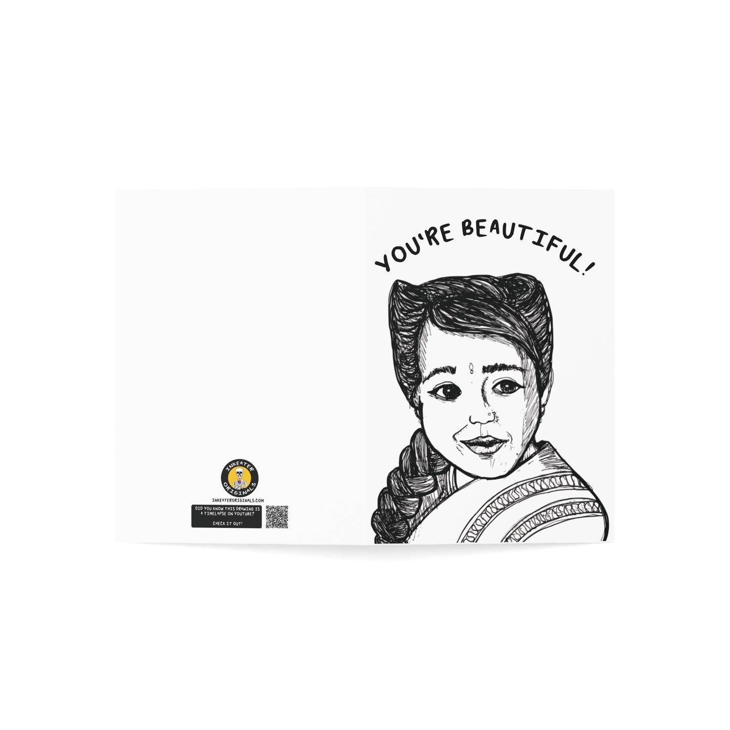 You're Beautiful - Ma Petit AHS Freakshow Encouragement Card