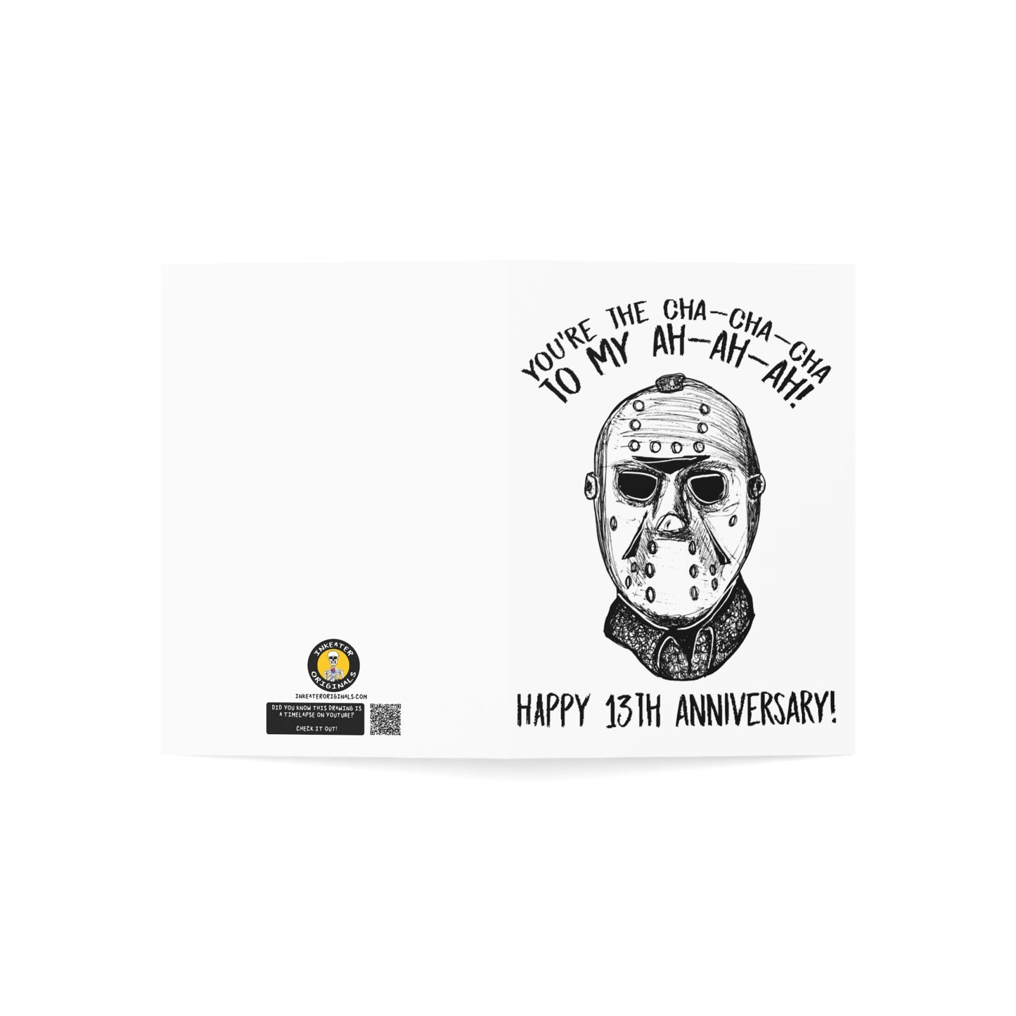 Ch-Ch-Ch! Friday The 13th Anniversary Card - Horror Lover's Delight!