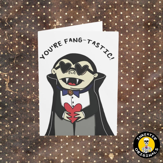 Fang-tastic Vampire Love Card