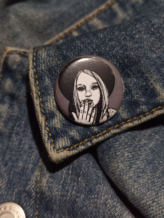 Violet Harmon Pin | AHS Murder House Horror Button