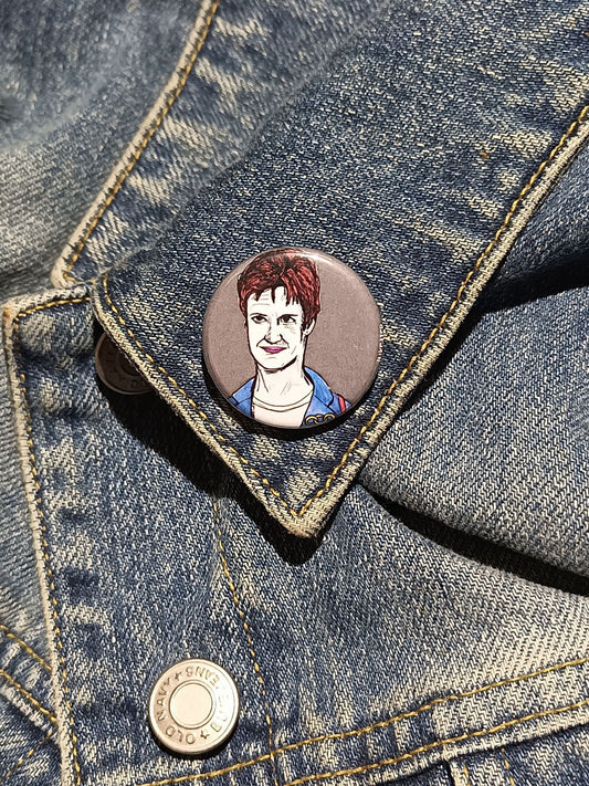 Mrs. Loomis Scream Pin | Horror Movie Villain Button