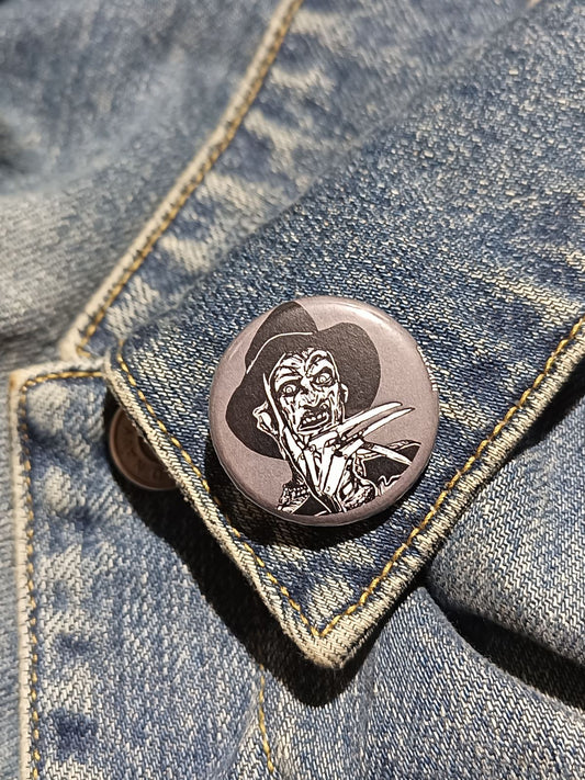 Freddy Krueger Pin | Horror Button for Collectors & Fans