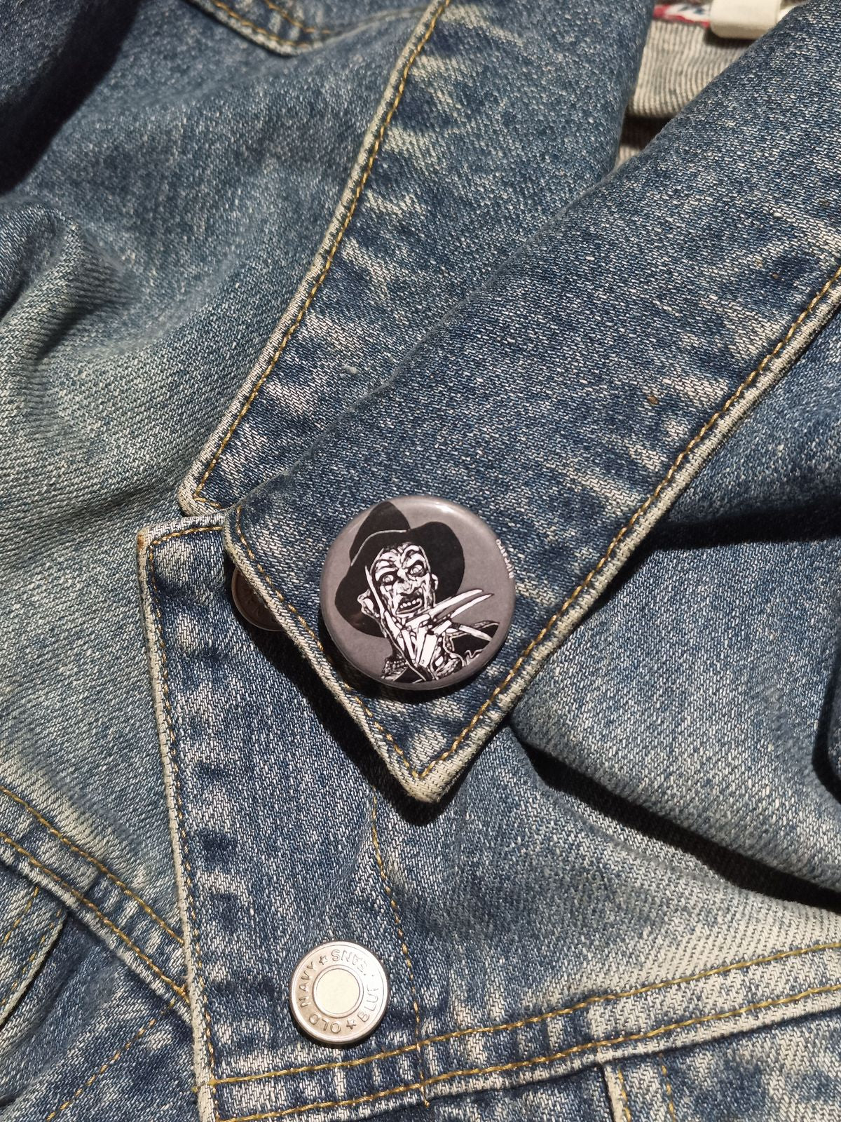 Freddy Krueger Pin | Horror Button for Collectors & Fans