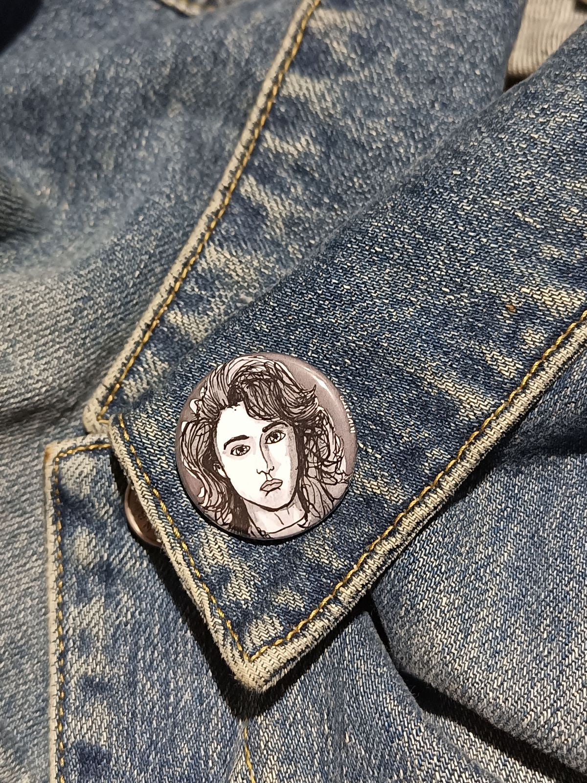 Nancy Thompson Pin | Final Girl Horror Button for Collectors