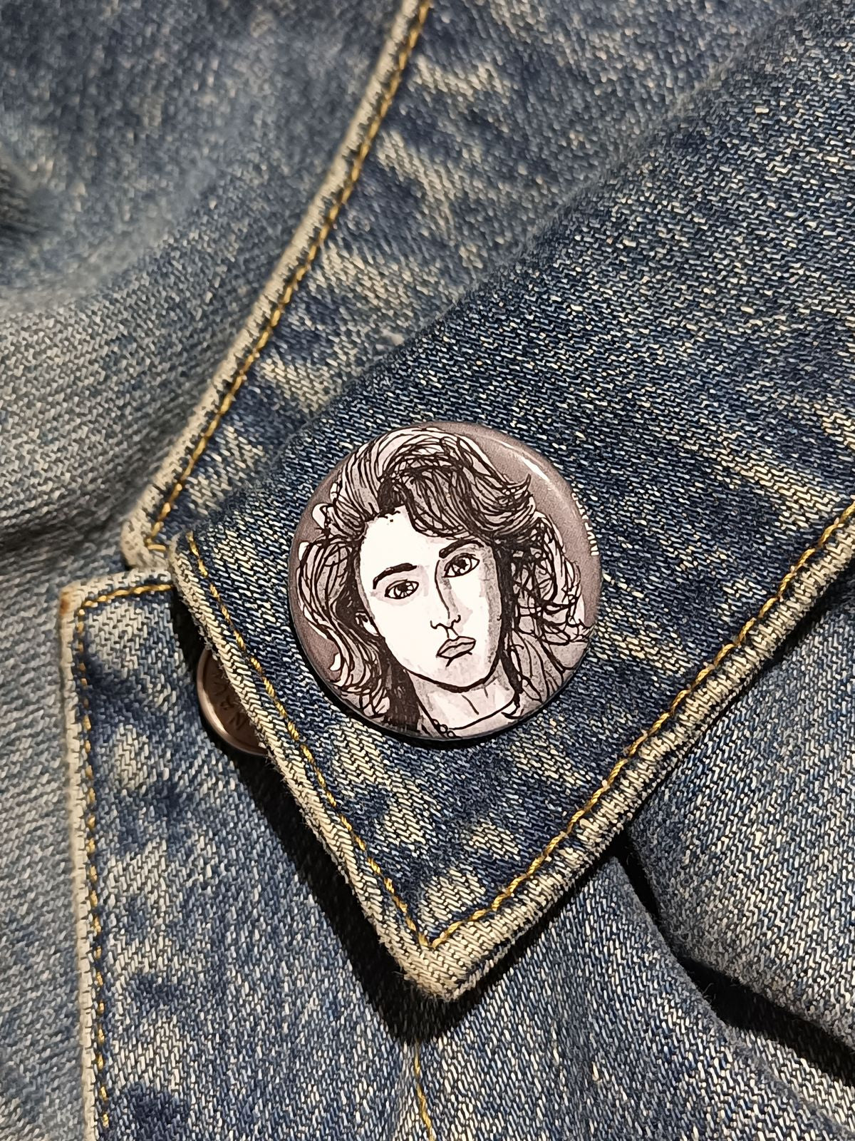 Nancy Thompson Pin | Final Girl Horror Button for Collectors