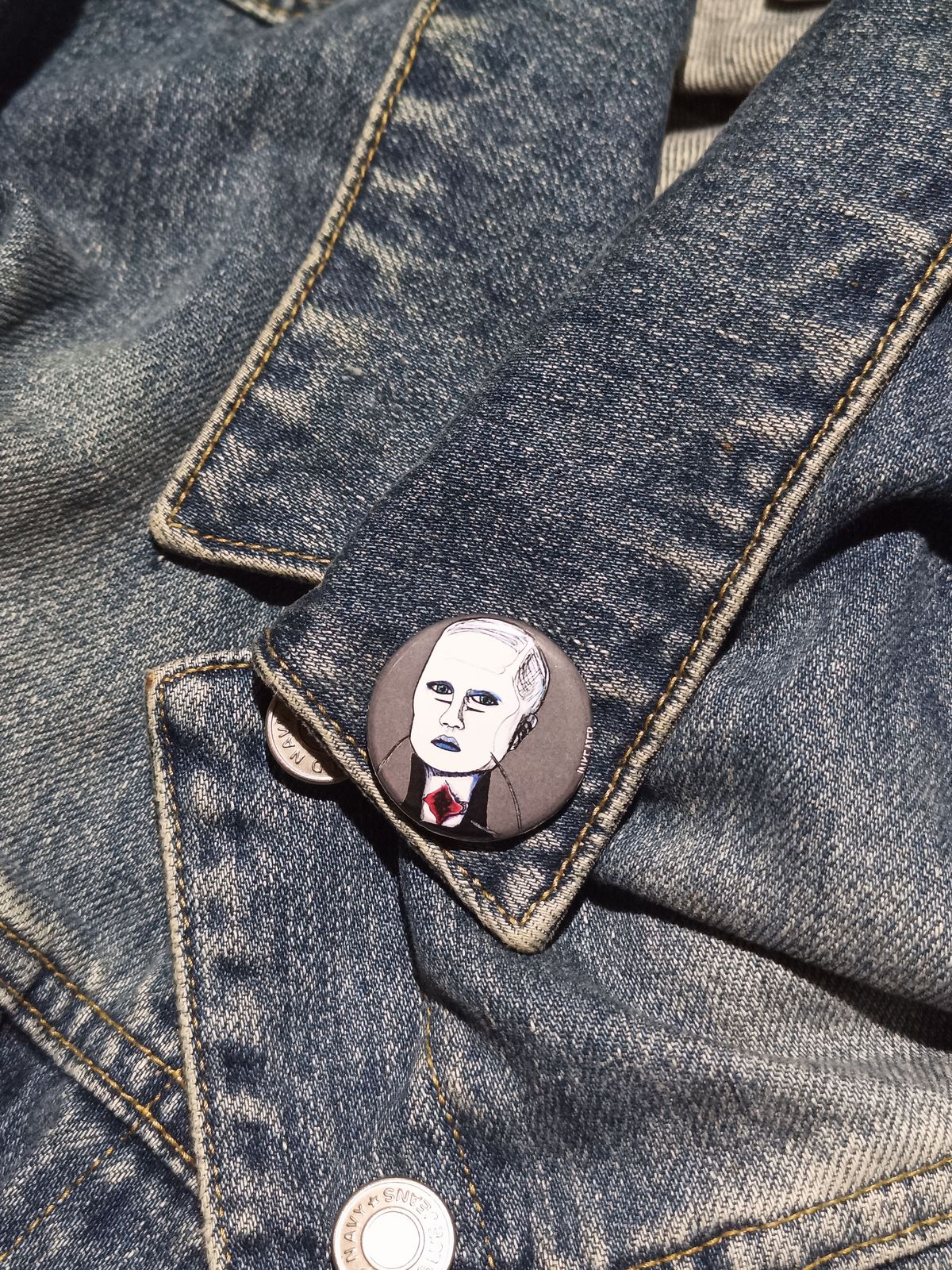 Female Cenobite Pinback Button - Hellraiser Horror Gift