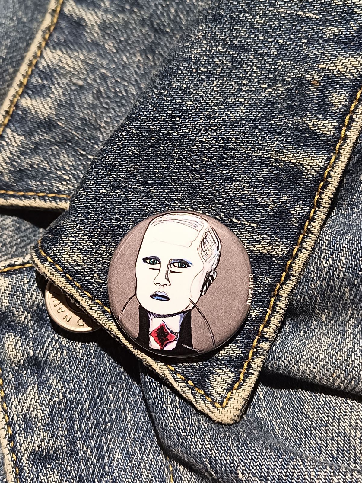 Female Cenobite Pinback Button - Hellraiser Horror Gift