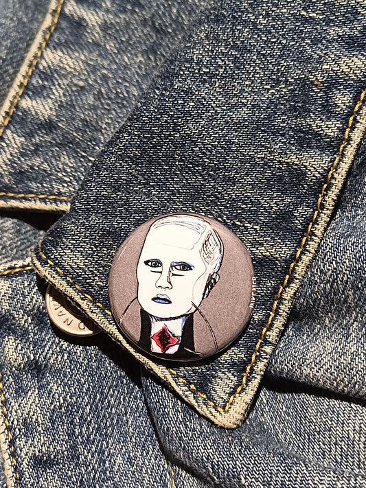 Female Cenobite Pinback Button - Hellraiser Horror Gift