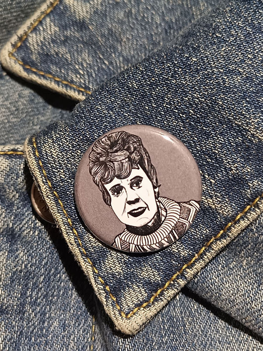 Pamela Voorhees Button | Friday the 13th Horror Pin