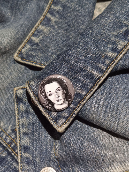 Clarice Starling Pin | Hannibal-Inspired Horror Button