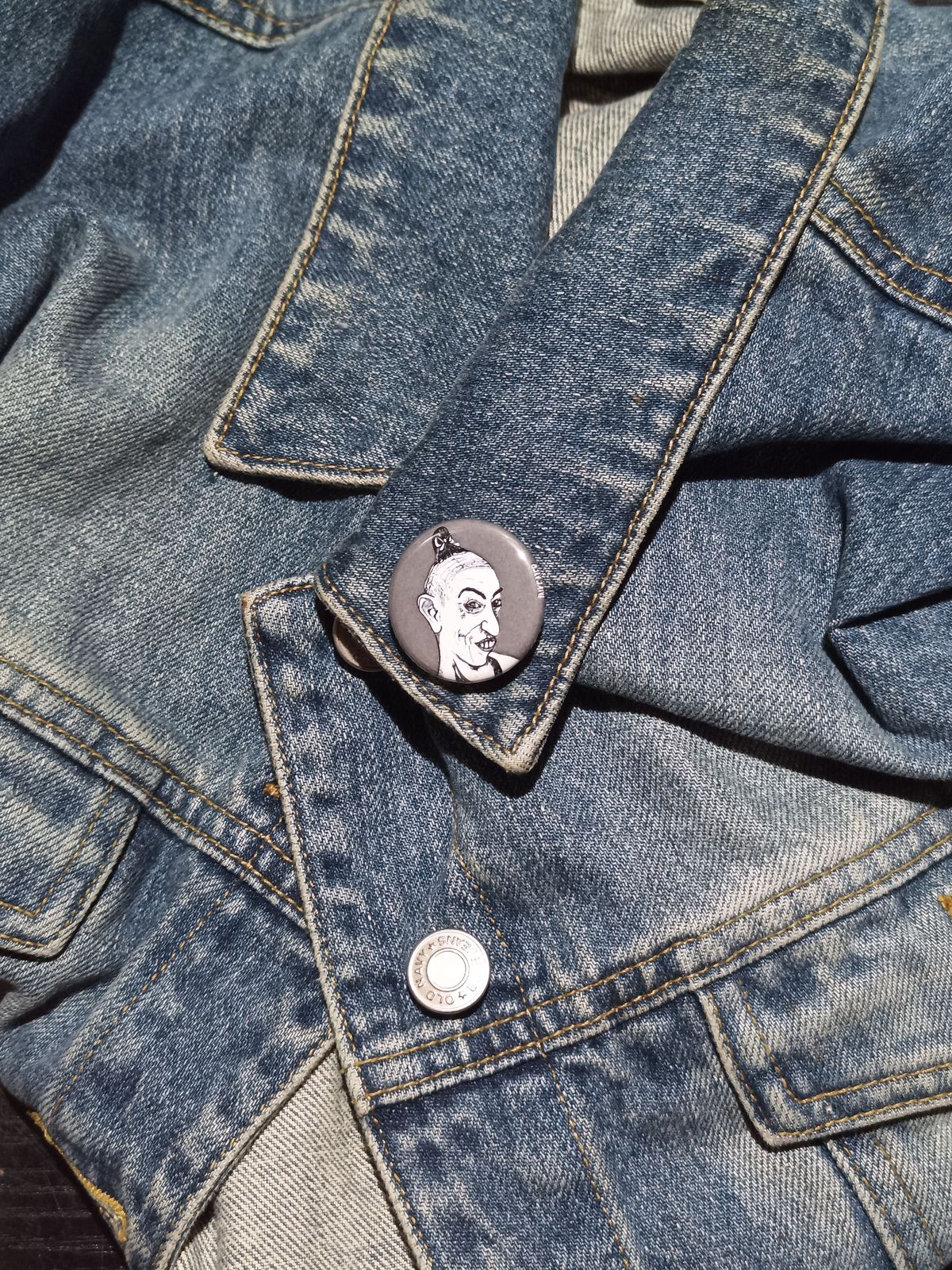 Pepper AHS Asylum Button – Spooky American Horror Story Gift