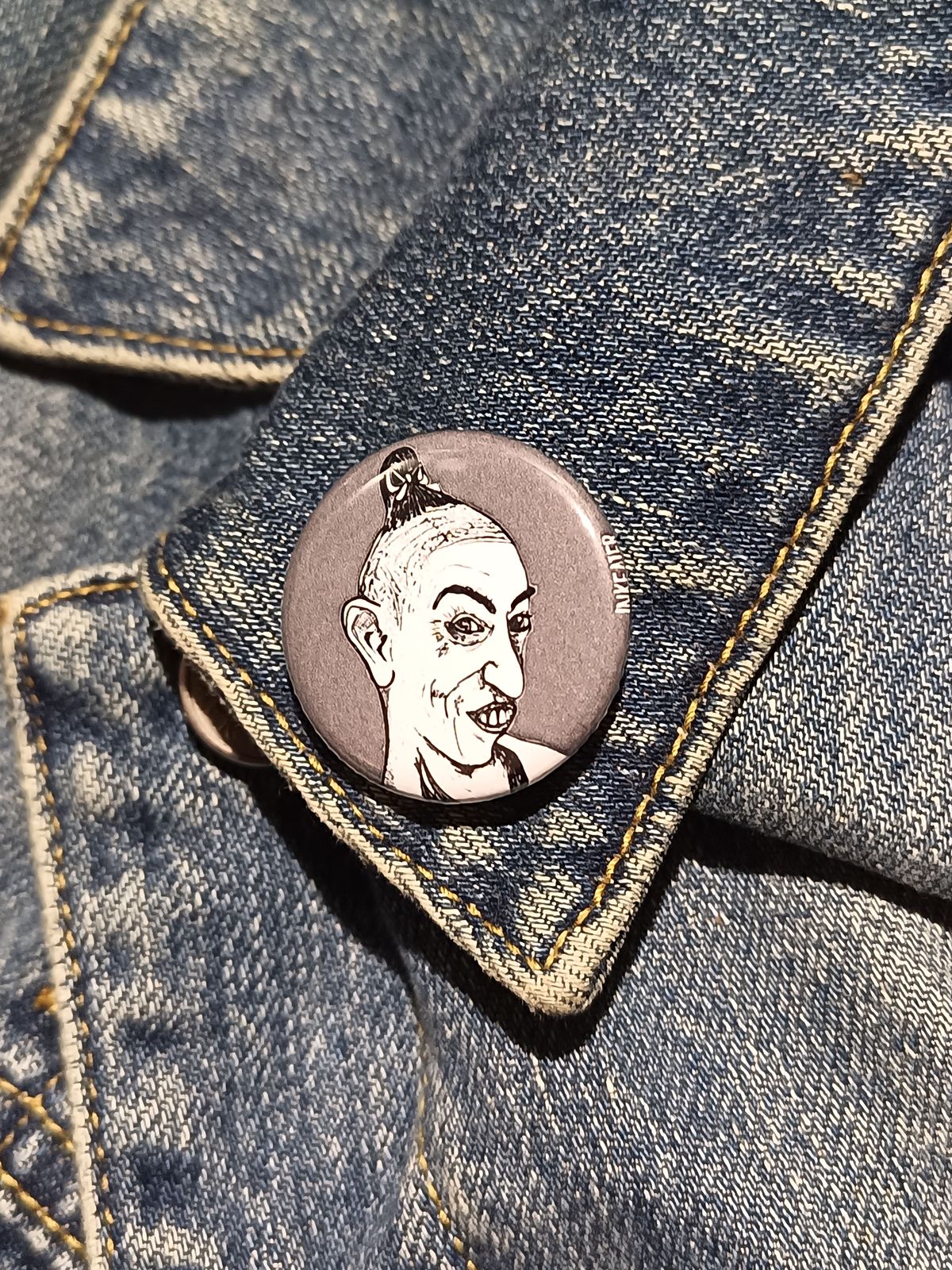 Pepper AHS Asylum Button – Spooky American Horror Story Gift