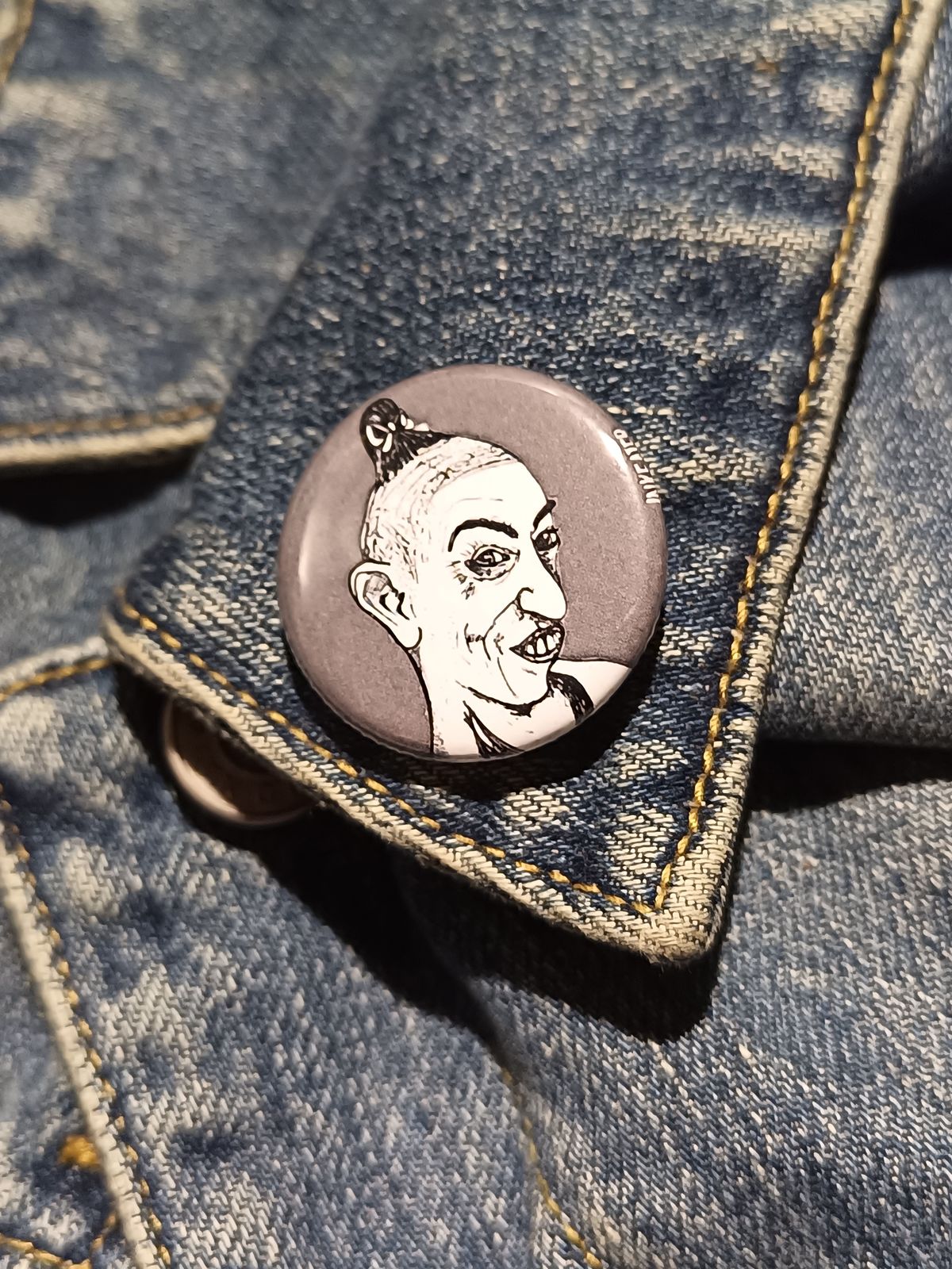 Pepper AHS Asylum Button – Spooky American Horror Story Gift