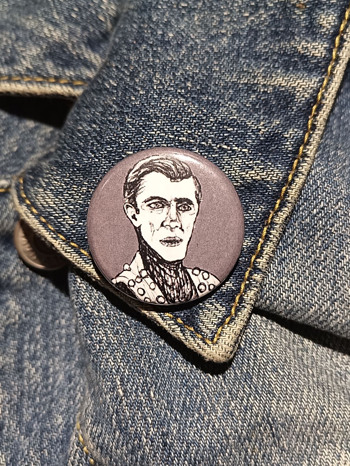 Paul the Illustrated Seal AHS Button – Freak Show Collectible