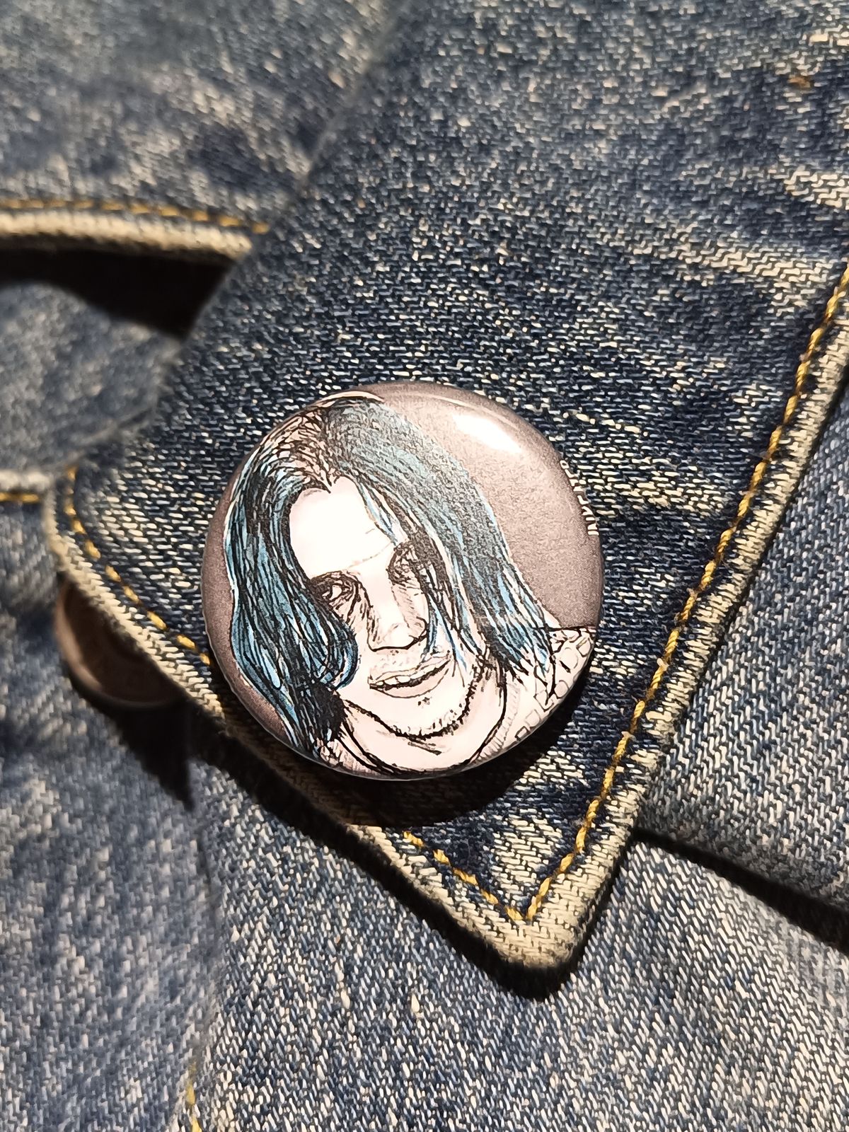 Kai Anderson AHS Button – Evan Peters Fan Art Gift