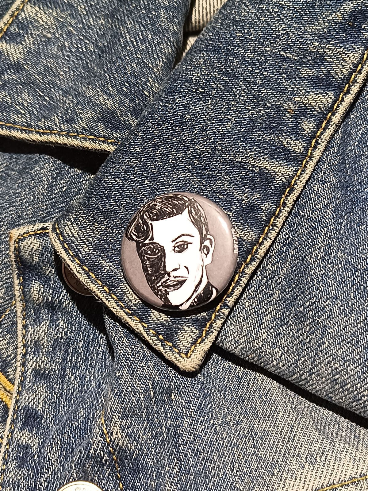 James Patrick March AHS Button – Spooky Fan Art Gift