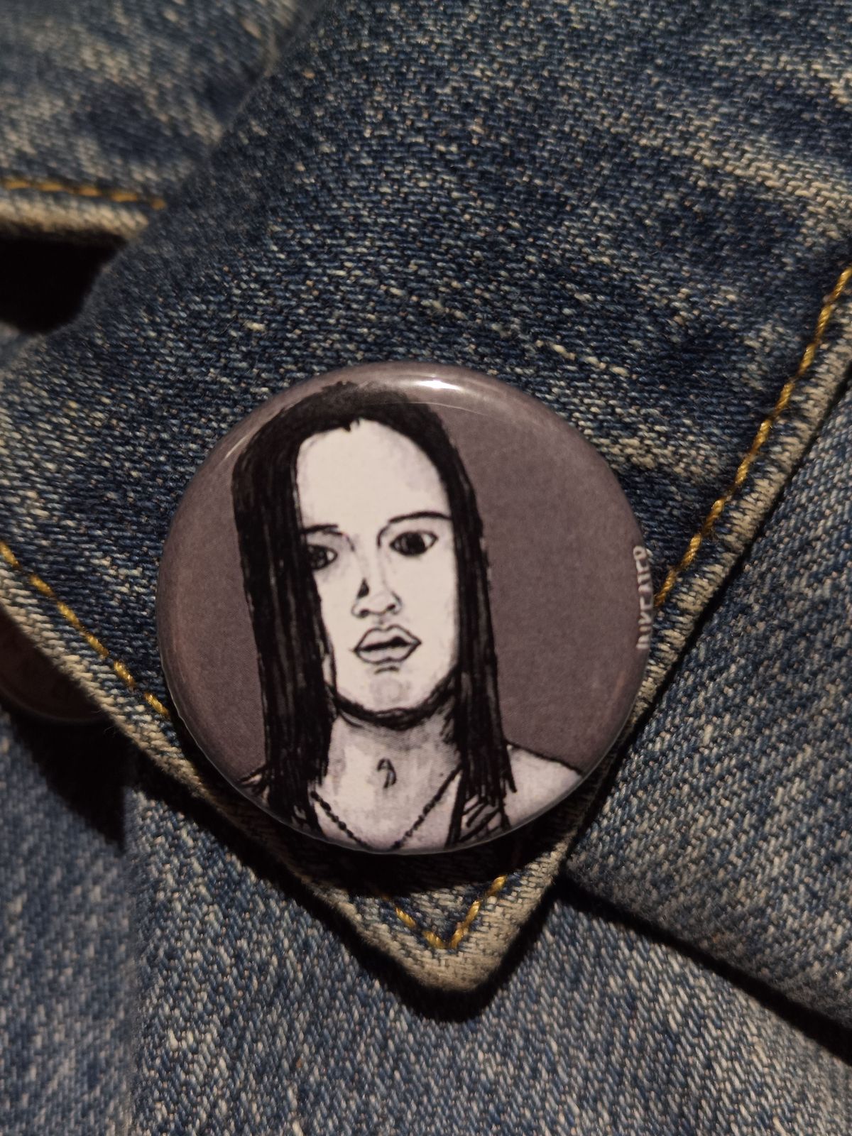Kate Fuller Dusk Till Dawn Horror Pin – 1.25" Spooky Button