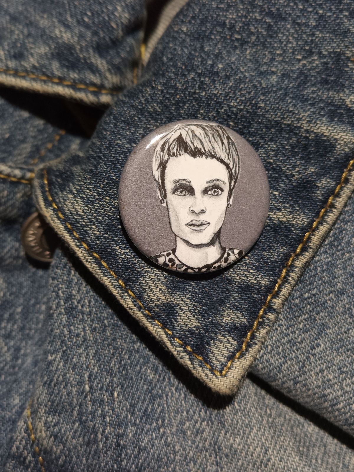 Rosemary's Baby Horror Pin – 1.25" Spooky Iconic Button Gift