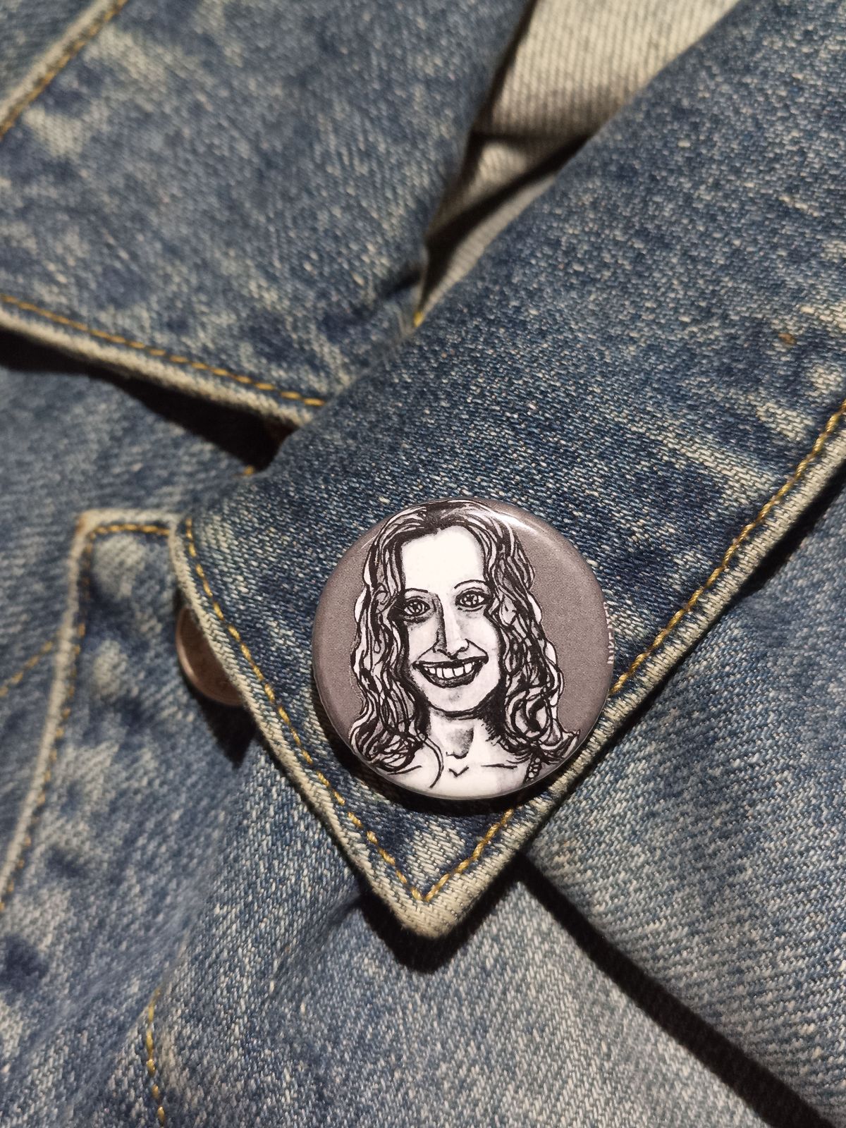 Baby Devil’s Rejects Horror Button – Sheri Moon Zombie Fan Art