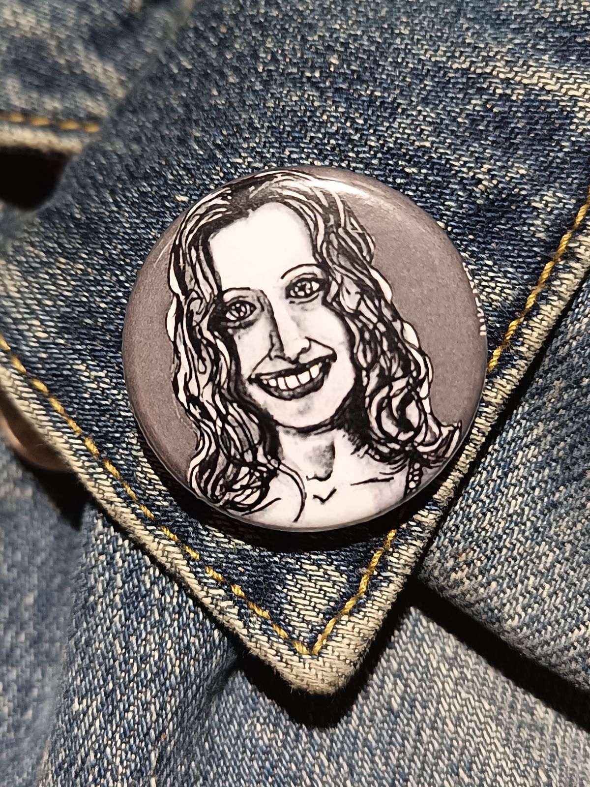 Baby Devil’s Rejects Horror Button – Sheri Moon Zombie Fan Art