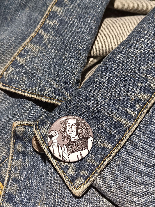 Carrie’s Mom Pinback Button – Creepy Horror Icon Collectible