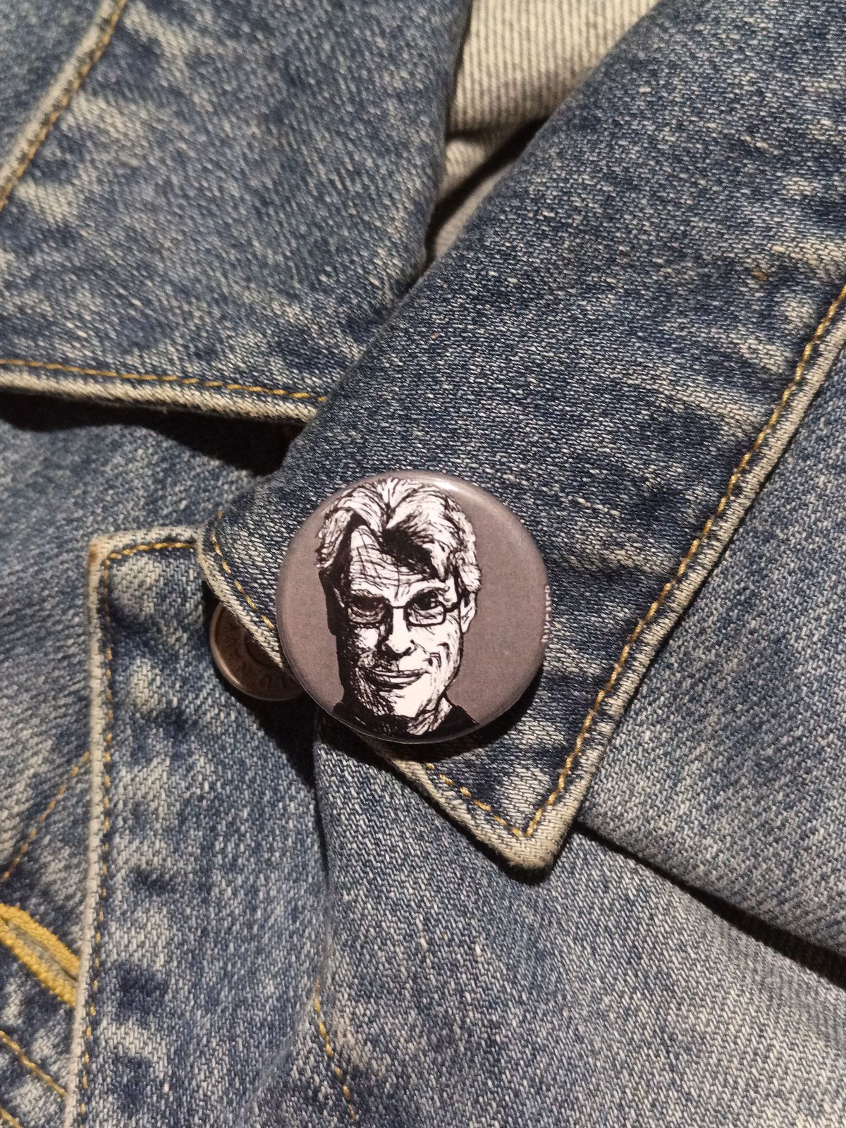 Stephen King Pinback Button – Gift for Horror Writers & Fans