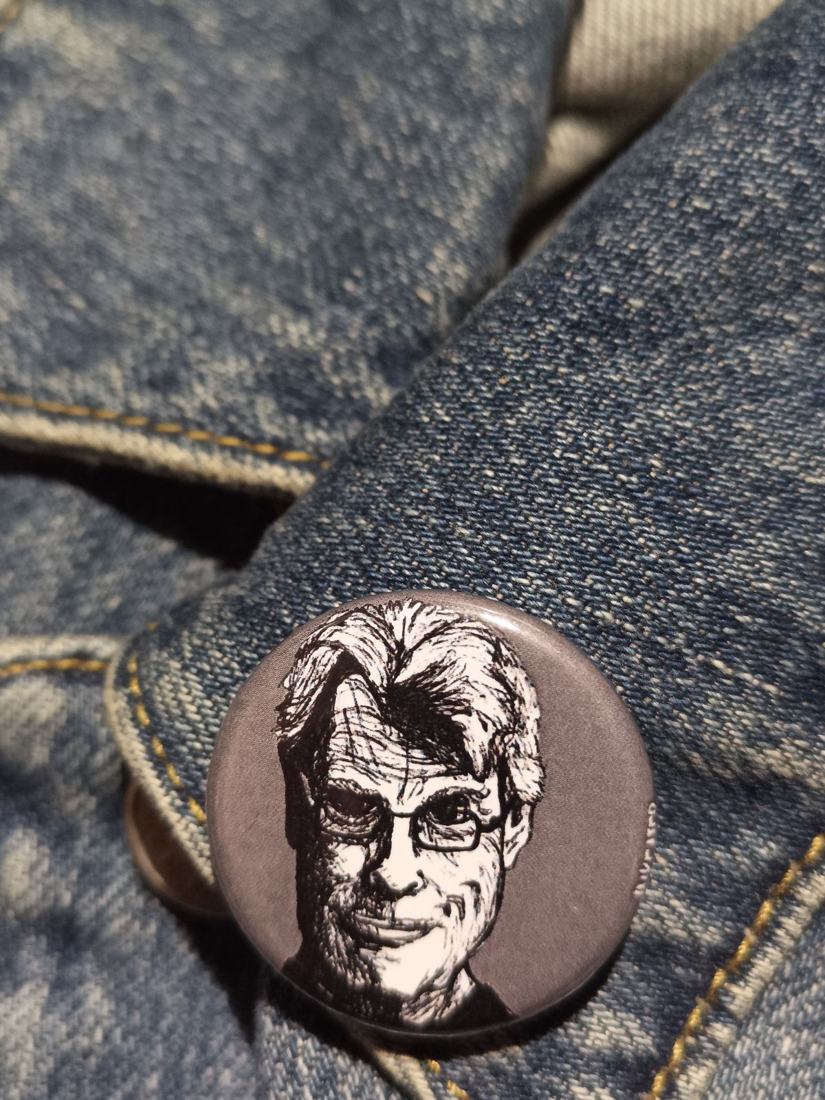 Stephen King Pinback Button – Gift for Horror Writers & Fans