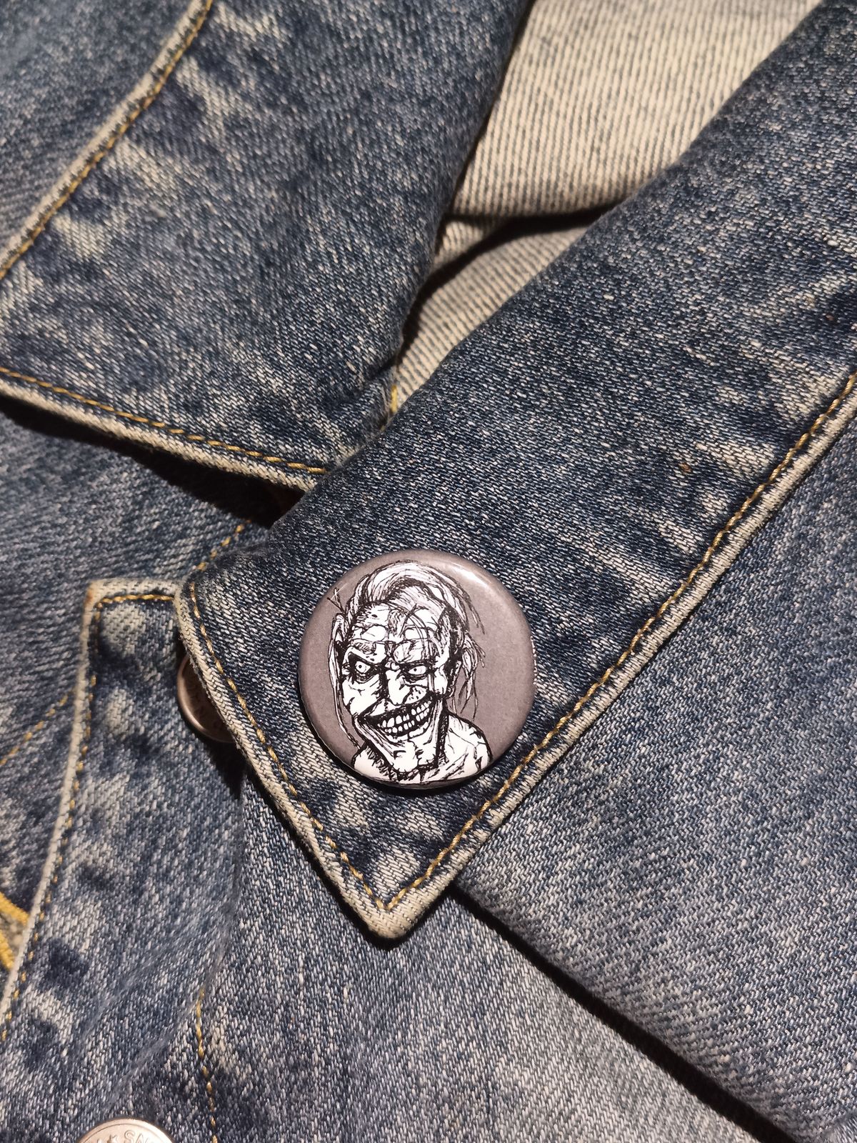 Jangly Man Pinback Button – Scary Stories Horror Collectible