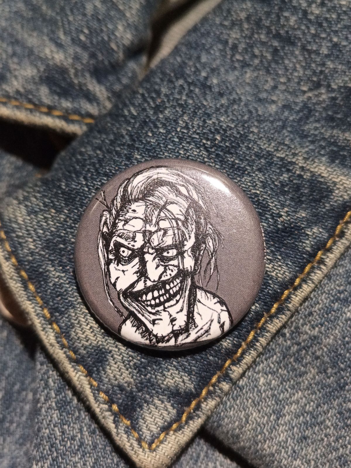 Jangly Man Pinback Button – Scary Stories Horror Collectible