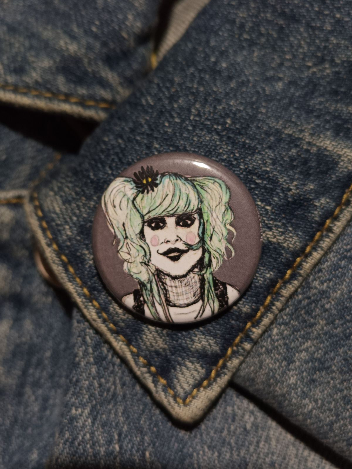 Sex Head Button – Rob Zombie 31 Horror Movie Pin for Collectors