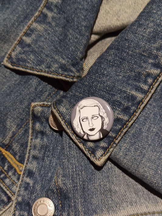 Betty Davis Zombie Pin – Spooky Gift for Horror Lovers