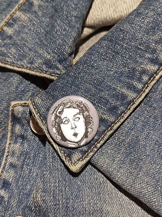 Shirley Temple Zombie Pin – Spooky Gift for Horror Fans