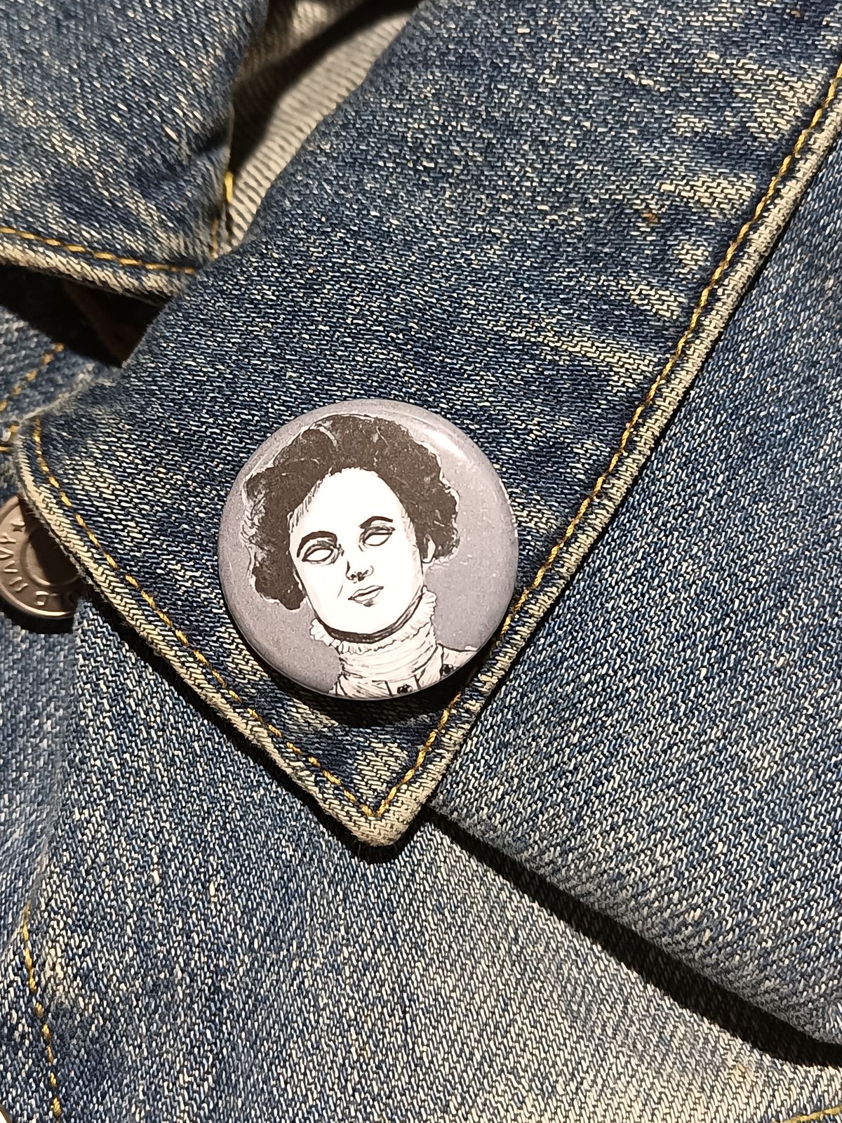 Emily Pankhurst Zombie Pin – Spooky Gift for History Buffs