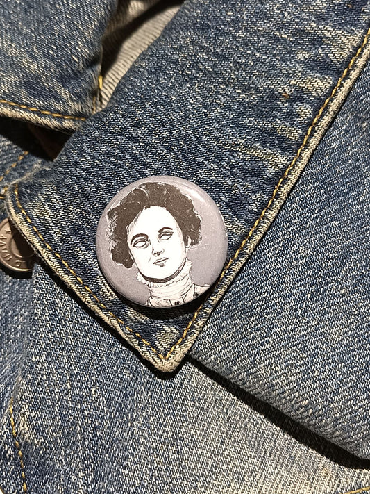 Emily Pankhurst Zombie Pin – Spooky Gift for History Buffs