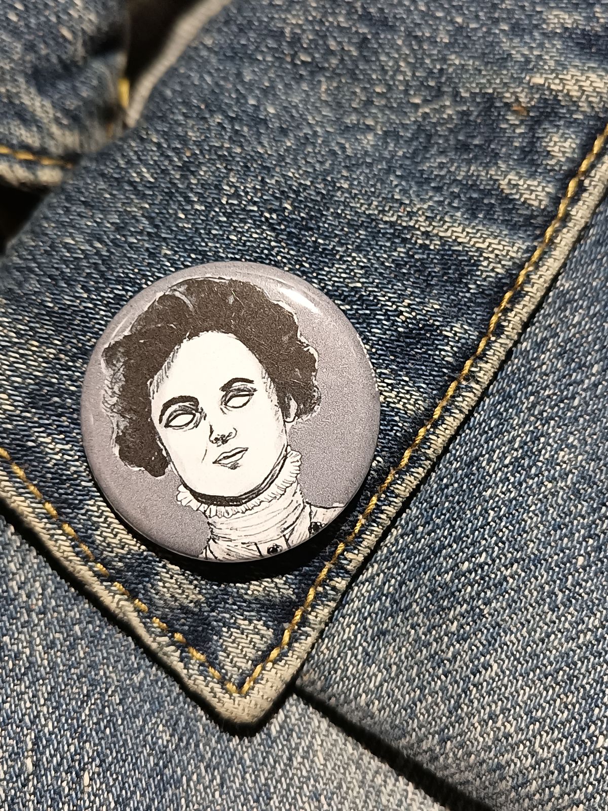 Emily Pankhurst Zombie Pin – Spooky Gift for History Buffs