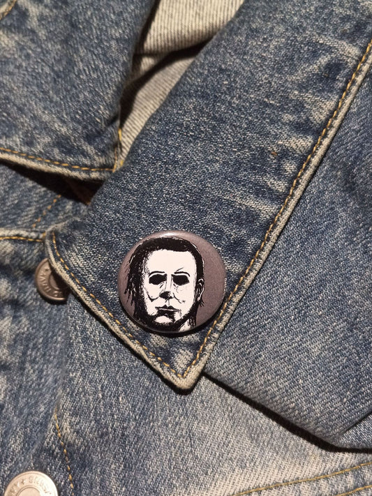 Michael Myers Horror Pin – Creepy Halloween Button Gift Idea